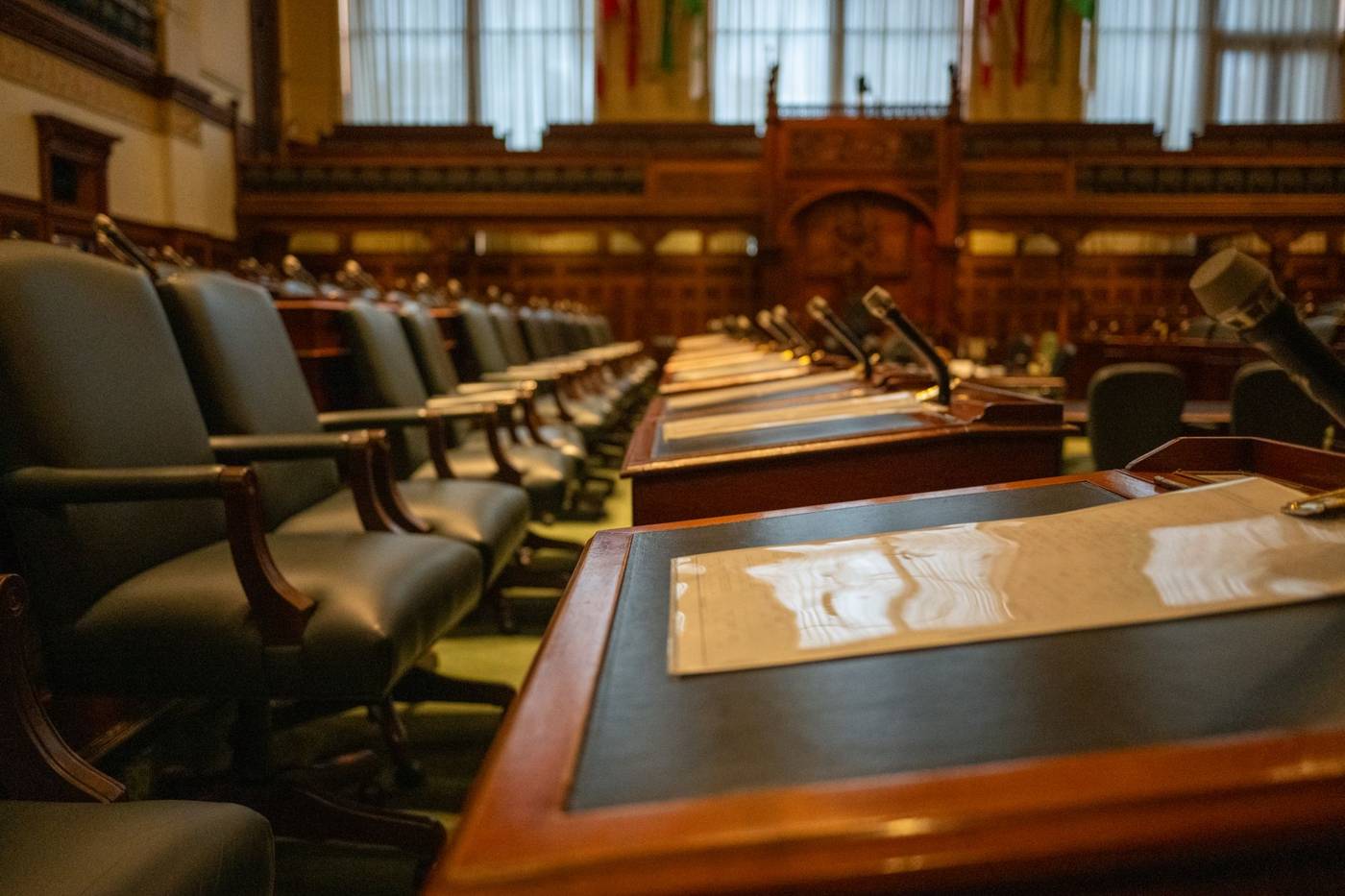 Senate committee hearing room