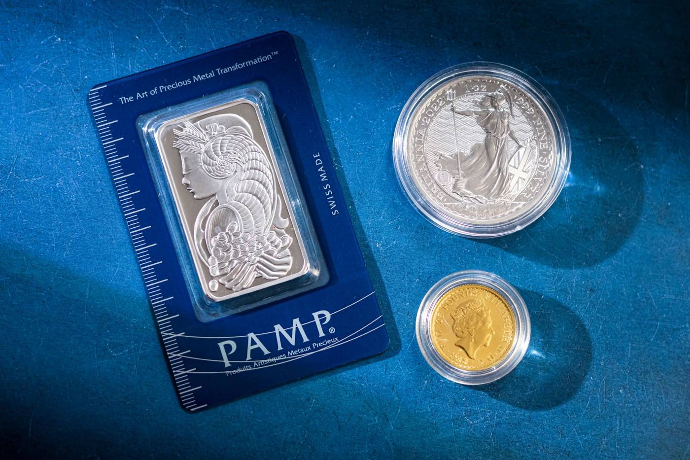 Silver bullion bars